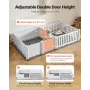 Dogs Whelping Box, 93,3x48,4x18,1 tommer, PVC-hvalpekravlegård