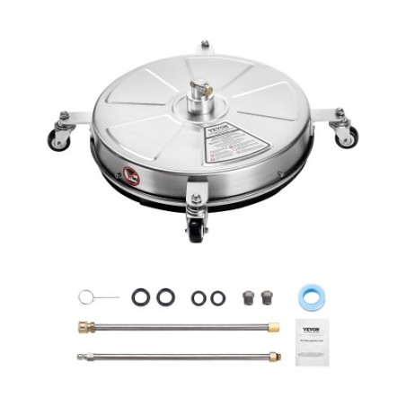 18 "Trykskive Surface Cleaner 4 Wheels 4000 Max Psi 2 Udvidede wands