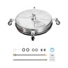 18" Pressure Washer Surface Cleaner 4 Wheels 4000 Max PSI 2 Extended Wands