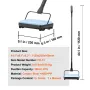 Carpet Sweeper Manual, Floor Sweeper with 300 ml Dustbin Capacity Easy to Empty, 17 cm Cleaning Width for Home Office Carpets Pe