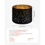 Drum Lamp Shade 2 Set, 13 in Top x 13 in Bottom x 10 in High, Medium Drum Lampshade with Harp, Replacement Lamp Shade for Table 
