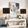 Drum Lamp Shade 2 Set, 13 in Top x 13 in Bottom x 10 in High, Medium Drum Lampshade with Harp, Replacement Lamp Shade for Table 