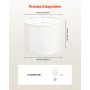 Drum Lamp Shade 2 Set, 16 in Top x 16 in Bottom x 12 in High, Large Lampshade with Harp, Replacement Lamp Shade for Table Lamps 