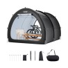 Outdoor Bike Storage Tent Fan-Shaped Waterproof Bike Tent for 5+ Bikes