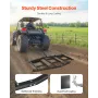 Drag Harrow, 84" Width Tow Behind Drag Harrow, Q235 Steel Driveway Grader with Adjustable Bars & Pin Hitch, Support up to 50 lbs