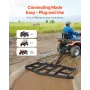 VEVOR Drag Harrow, 84" Width Tow Behind Drag Harrow, Q235 Steel Driveway Grader with Adjustable Bars & Pin Hitch, Support up to 