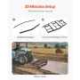 Drag Harrow, 84" Width Tow Behind Drag Harrow, Q235 Steel Driveway Grader with Adjustable Bars & Pin Hitch, Support up to 50 lbs