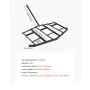 VEVOR Drag Harrow, 84" Width Tow Behind Drag Harrow, Q235 Steel Driveway Grader with Adjustable Bars & Pin Hitch, Support up to 
