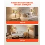 Drum Lampeskærm 2 sæt, 13 tommer top x 13 tommer bund x 10