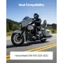 Motorcycle Backrest Sissy Bar with Luggage Rack, Compatible With Honda Rebel CMX 1100 2021-2022, 445mm Height, Detachable Passen