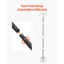 Double Shepherds Hooks for Outdoor, 8 Pack 1560 mm Heavy Duty Bird Feeder Pole, 19 mm Thick Garden Hooks for Hanging Hummingbird