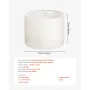 Drum Lamp Shade 2 Set, 16 in Top x 16 in Bottom x 12 in High, Large Lampshade with Harp, Replacement Lamp Shade for Table Lamps 