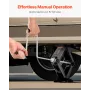 5000 lbs RV Scissor Jacks, 4-23.4 in RV Stabilizer Leveling Scissor Jacks, Set of 4, Heavy Duty Stabilizer Jack with Crank Handl