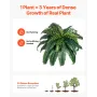 Artificial Ferns 2 Pcs, Natural Spread Diameter 35-39 Inch, Large Hanging Artificial Boston Ferns, Fake Plant Wall Decor with 35