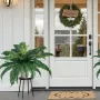 Artificial Ferns 2 Pcs, Natural Spread Diameter 31-34 Inch, Large Hanging Artificial Boston Ferns, Fake Plant Wall Decor with 30