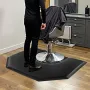 Salonmåtte til frisør, 1225 x 1505 mm Hexagon Salonstolemåtte