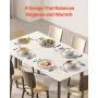 Dinnerware Set, Service for 6 People, Round Plates and Bowls Sets, Scratch Resistant Ceramic Dinner Ware, Dishwasher and Microwa