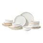 Dinnerware Set, Service for 6 People, Round Plates and Bowls Sets, Scratch Resistant Ceramic Dinner Ware, Dishwasher and Microwa