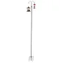 Double Shepherds Hooks for Outdoor, 8 Pack 2730 mm Heavy Duty Bird Feeder Pole, 19 mm Thick Garden Hooks for Hanging Hummingbird