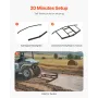 Drag Harrow, 66" Width Tow Behind Drag Harrow, Q235 Steel Driveway Grader with Adjustable Bars & Pin Hitch, Support up to 50 lbs