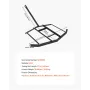 Drag Harrow, 66" Width Tow Behind Drag Harrow, Q235 Steel Driveway Grader with Adjustable Bars & Pin Hitch, Support up to 50 lbs