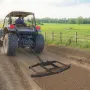 Drag Harrow, 66" Width Tow Behind Drag Harrow, Q235 Steel Driveway Grader with Adjustable Bars & Pin Hitch, Support up to 50 lbs
