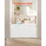 VEVOR Retractable Baby Gate, 870 mm Tall, Extends up to 1400 mm Wide, Retractable Gate for Kids or Pets, Mesh Material, Easy to 