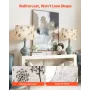 Drum Lamp Shade 2 Set, 13 in Top x 13 in Bottom x 10 in High, Medium Drum Linen Lampshade, Replacement Lamp Shade for Table Lamp