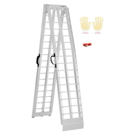 600 lbs aluminiumsramper 1 pcs tunge belastningsramper med håndtag