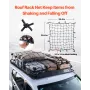 Roof Rack Basket, 64 x 50 x 4.1 in, Universal Rooftop Cargo Carrier with Two 35.4 x 39.4 in Cargo Net,150 lbs Max Car Top Luggag