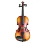 Violin 340mm Size for Adults, Violin Fiddle Set for Beginners with Hard Case, Rosin, Bow, Shoulder Rest, Bridge, Tuner and Extra