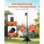 4-krog Wild Bird Feeder Stand Pole, 2370 mm Bird