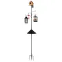 VEVOR 4-Hook Wild Bird Feeder Stand Pole, 2370 mm Bird Feeding Station Kit, 25 mm Diameter Bird House Hanging Hooks with Squirre