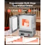 Tabletop Kiln Melter, 1500W Powerful Electric Kiln, 2192℉ / 1200℃ Max Temperature, Stainless Steel, Gold Melting Furnace for Wax