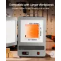 Tabletop Kiln Melter, 1500W Powerful Electric Kiln, 2192℉ / 1200℃ Max Temperature, Stainless Steel, Gold Melting Furnace for Wax