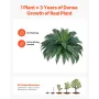 Artificial Ferns 2 Pcs, Natural Spread Diameter 43-47 Inch, Large Hanging Artificial Boston Ferns, Fake Plant Wall Decor with 50