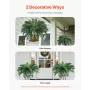 VEVOR Artificial Ferns 2 Pcs, Natural Spread Diameter 43-47 Inch, Large Hanging Artificial Boston Ferns, Fake Plant Wall Decor w