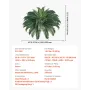 VEVOR Artificial Ferns 2 Pcs, Natural Spread Diameter 43-47 Inch, Large Hanging Artificial Boston Ferns, Fake Plant Wall Decor w