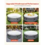 VEVOR Inflatable Hot Tub Cover, 5.4 Ft / 164.5 cm Round Hot Tub Cover Protector, Insulated Spa Covers for Inflatable Hottub, Wea