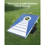 VEVOR Cornhole-sæt, 3x2 ft Corn Hole-spillebrætter, vejrbestandigt bærbart kastebræt af aluminium, foldbart Cornhol indendørs