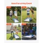 VEVOR Cornhole-sæt, 3x2 ft Corn Hole-spillebrætter, vejrbestandigt bærbart kastebræt af aluminium, foldbart Cornhol indendørs
