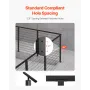 Cable Railing Post, 914.4 x 50.8 x 50.8 mm Corner Railing Post, with L-Shaped Pre-Drilled Holes, Stainless Steel with Horizontal