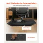 Salon Mat for Hair Stylist, 1225 x 1505 mm Hexagon Salon Chair Mat Anti Fatigue, 13mm Thickened Barber Shop Floor Mat with Round