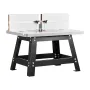Benchtop Router Table, 610 x 400 mm / 24 in x 15.7 in, Bench Top Routing Table with Adjustable Fence, MDF Top, Sturdy Metal Base