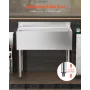 kommerciel isbeholder, 95,3 L isbeholder med understang, 35,9 x