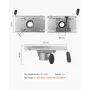 VEVOR bådsæde piedestal, fremad og bagud glidende justering, aluminiumslegering båd stolebase med glide, 5-tommer glidende