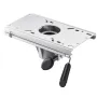 Boat Seat Pedestal, Forward & Backward Sliding Adjustment, Aluminum Alloy Boat Chair Base with Slide, 5-inch Sliding Travel, Wat
