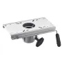 Boat Seat Pedestal, Forward & Backward Sliding Adjustment, Aluminum Alloy Boat Chair Base with Slide, 5-inch Sliding Travel, Wat