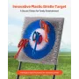 VEVOR Axe Throwing Game, Plastic Bristle Target with 8 Throwing Axes Set, Foldable Steel Frame, Easy to Store, Stable Placement 