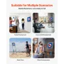 Axe Throwing Game, Plastic Bristle Target with 8 Throwing Axes Set, Foldable Steel Frame, Easy to Store, Stable Placement for In